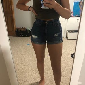 High waisted Abercrombie shorts